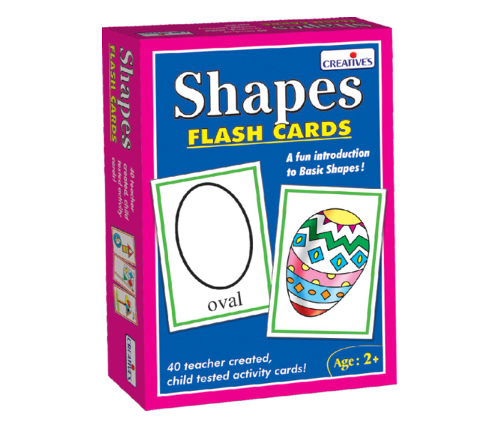 JMsouq Creative Educational CE00521 Shapes Flash Cards Educational Game for Kids - Zoom Image 1