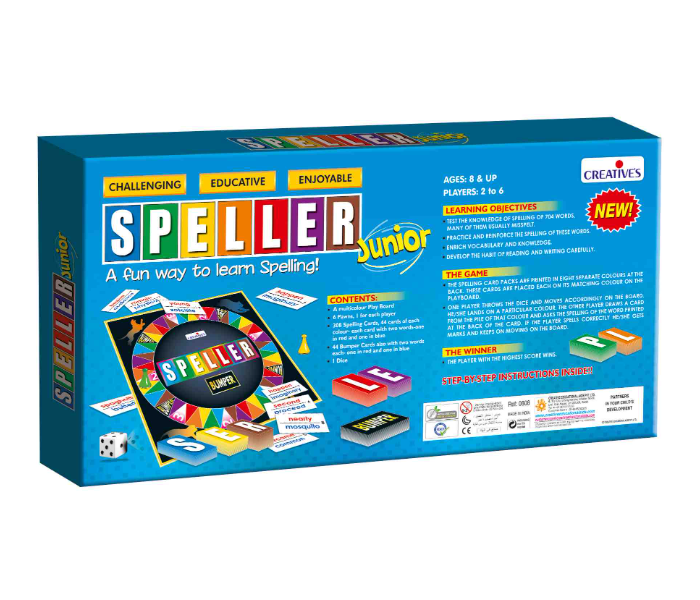 JMsouq Creative Educational CE00808 Speller Junior Board Game for kids - Zoom Image 3