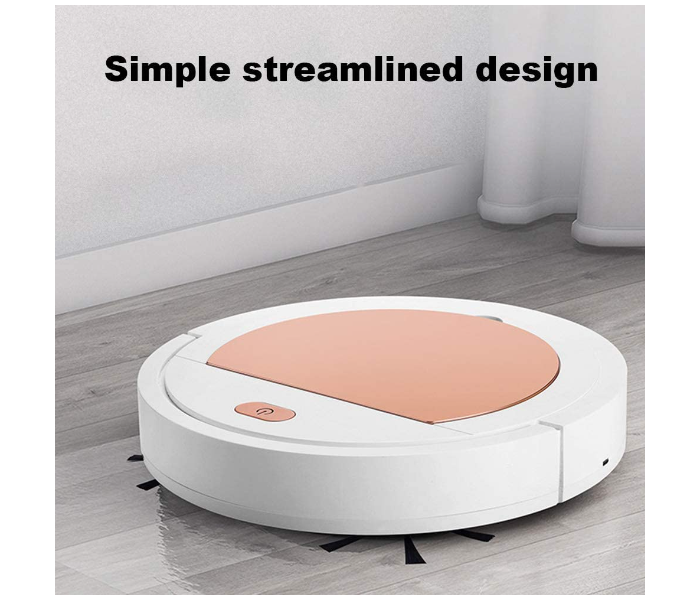 Mini Intelligent USB Rechargeable Dry Wet Sweeper Robot Vacuum Broom - White - Zoom Image 6