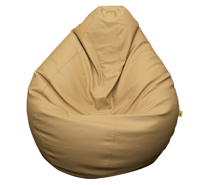 Lazy Panda EBIEXL XL Eco Leather Bean Bag - Beige - Zoom Image