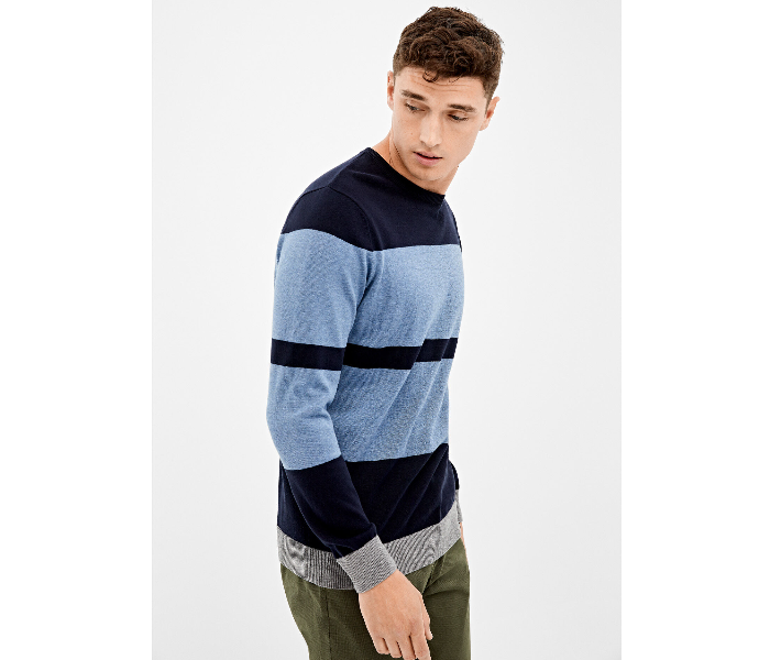 Springfield 140670111 Large Knitted Jumper for Men - Blue - Zoom Image 2