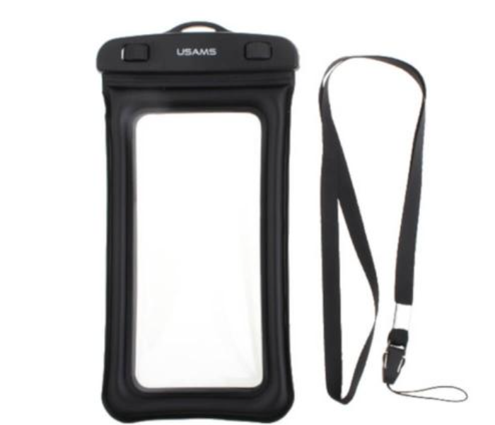 Usams US-12 Waterproof Mobile Phone Bag - Black - Zoom Image 2