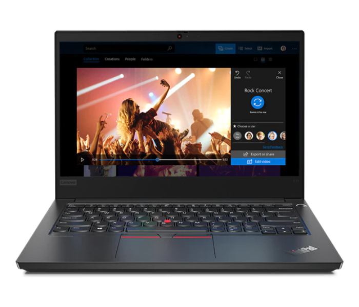 Lenovo ThinkPad E14 20RA000GAD 14.0 Inch FHD Intel i3-10110U Processor  4GB DDR4 RAM 1TB HDD Integrated Intel Graphics DOS - Black - Zoom Image 1