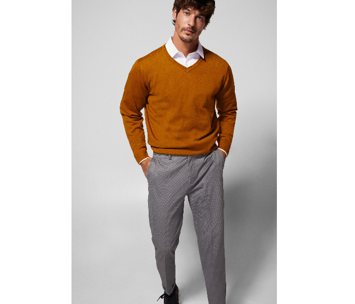 Springfield 140439367 Large Knitted Jumper for Men - Orange - Zoom Image 1