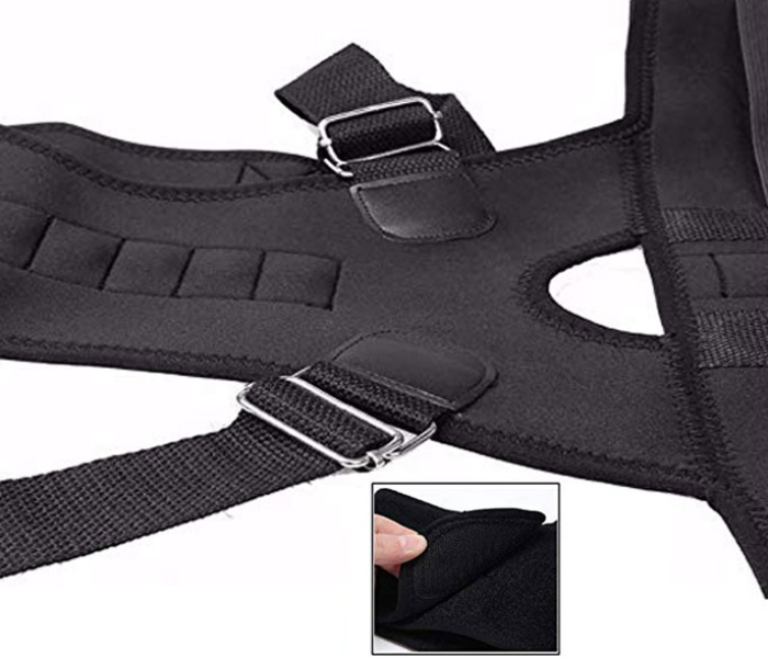 Real Doctors Back Posture Support Brace Large JA023-4 - Black - Zoom Image 2