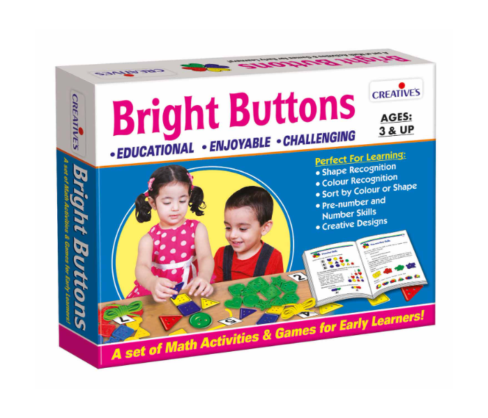 JMsouq Creative Educational CE00163 Bright Buttons Educational Game for Kids - Zoom Image 2