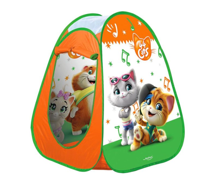 John 130079444 44 Cats Pop Up Play Tent for Kids - Orange and Green - Zoom Image