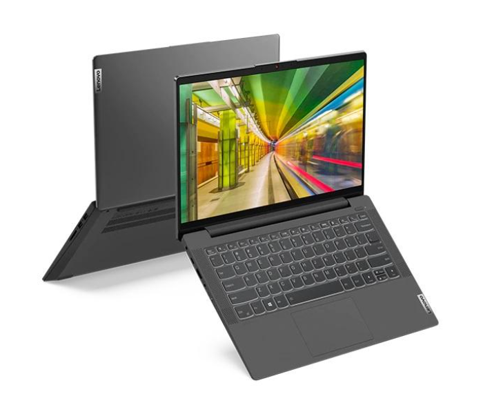 Lenovo Ideapad 5 14IIL05-82FE00D1AX 14 Inch FHD IPS Intel Core i7 1165G7 2.80 GHz Processor 16GB RAM 512GB SSD 2GB NVIDIA Geforce Graphics Wireless Bluetooth Camera Fingerprint Windows 10 Home - Grey - Zoom Image 1