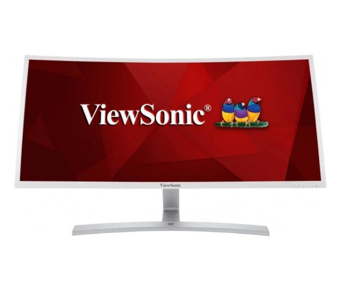 ViewSonic VX3515-2KPC-HD-W 35 Inch QHD Ultrawide Curved Entertainment Monitor - White - Zoom Image 1