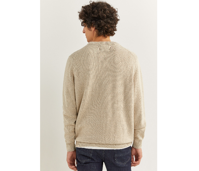 Springfield 141945551 XXL Cotton Knitwear for Men - Beige - Zoom Image 2