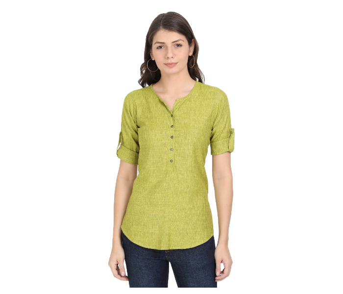 Kaia SK01ST0003PGR007 XL Casual Top for Women - Green - Zoom Image 1