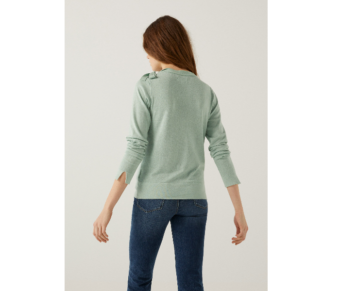 Springfield 133967223 Large Knitwear for Women - Green - Zoom Image 4