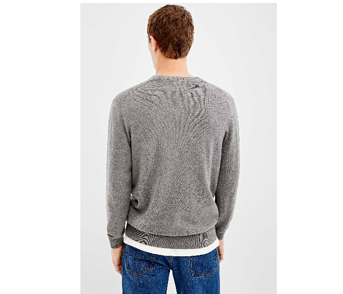 Springfield 140661244 XXL Knitted Jumper for Men - Dark Grey - Zoom Image 2