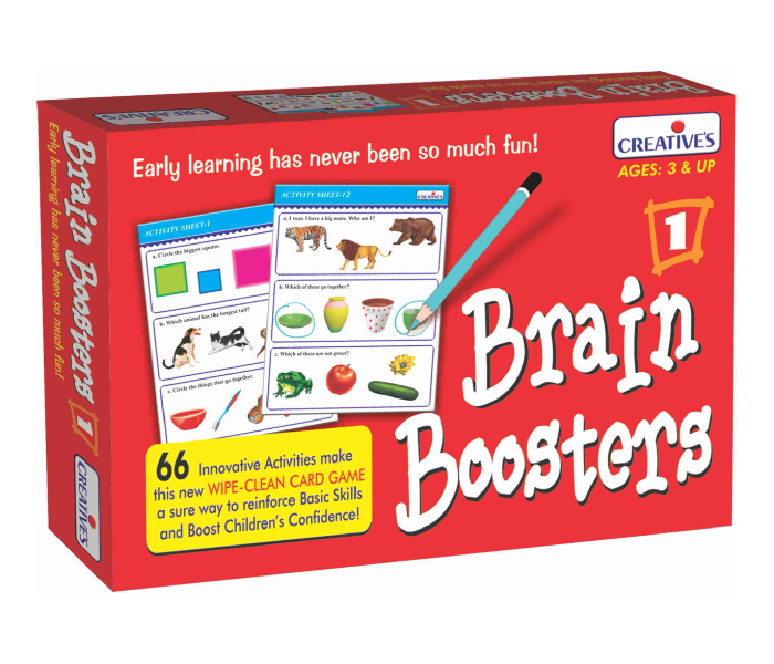 JMsouq Creative Educational CE00987 Brain Boosters 1 Educational Game for Kids - Zoom Image 1