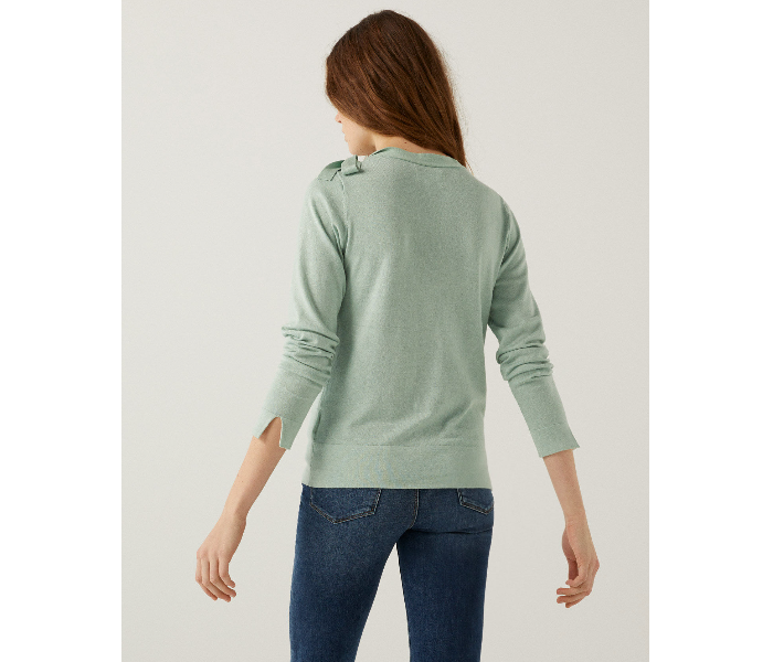 Springfield 133967223 Medium Knitwear for Women - Green - Zoom Image 4