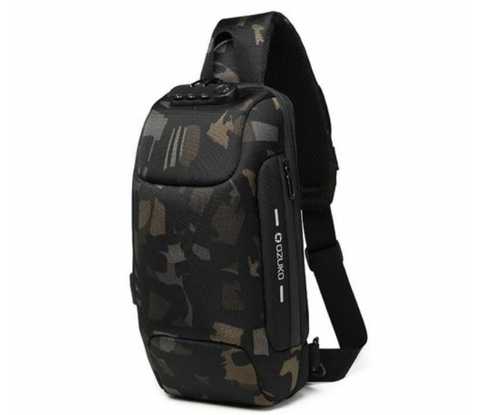 OZUKO Multifunction Anti-theft Shoulder Crossbody Waterproof Messenger Bag - Camo Green - Zoom Image 1