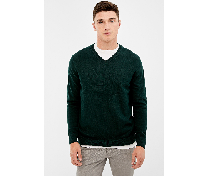 Springfield 140661220 Large Knitted Jumper for Men - Black - Zoom Image 2