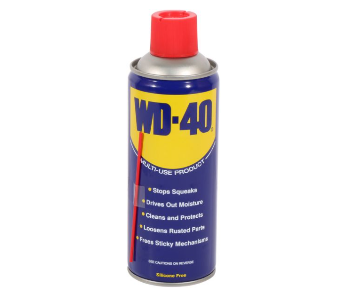 WD-40 330 ML Multipurpose Car care Spray Rust Remover Lubricant, Stain Remover, Powerful Chimney Cleaner, Degreaser, and Bike Chain Cleaner and Chain Lube  - Zoom Image 1