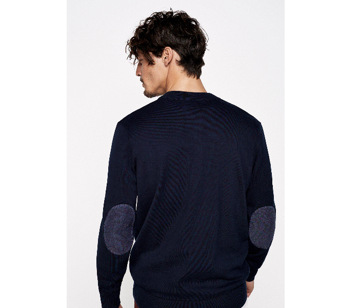 Springfield 141392911 Small Cotton Knitwear for Men - Dark Blue - Zoom Image 2