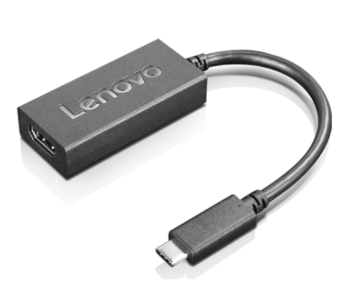 Lenovo GX90R61025 USB-C to HDMI 2.0b Adapter - Black - Zoom Image 1