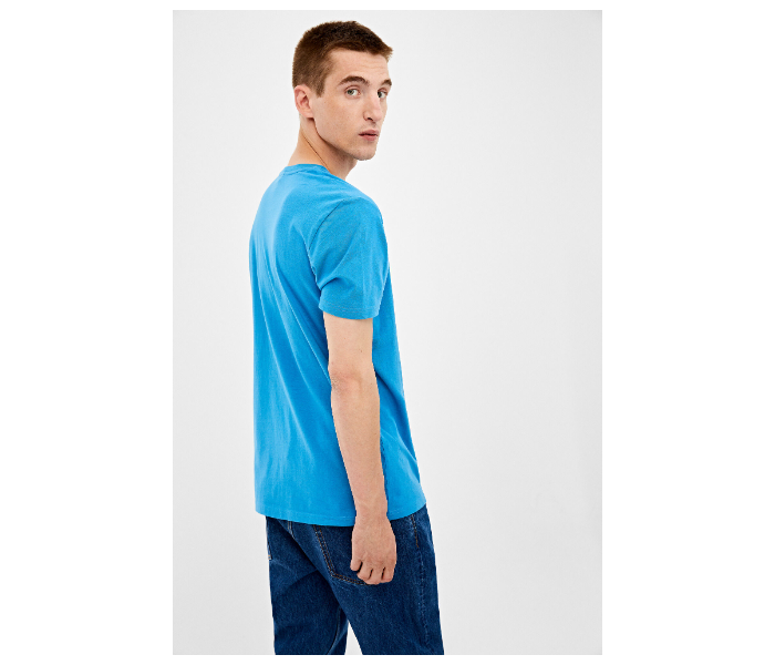 Springfield 026666385 Small Short Sleeve T-Shirt for Men - Blue - Zoom Image 3