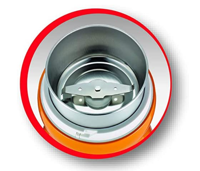 Moulinex AR110O27 180 Watts Stainless Steel Bowl Coffee Grinder - Orange - Zoom Image 5