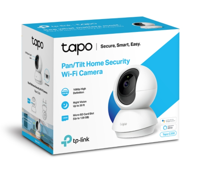 TP-Link Pan or Tilt Home Security Wi-Fi Camera Tapo C200 - White - Zoom Image 5