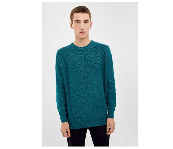 Springfield 140677989 XL Knitted Jumper for Men - Turquoise - Zoom Image 2