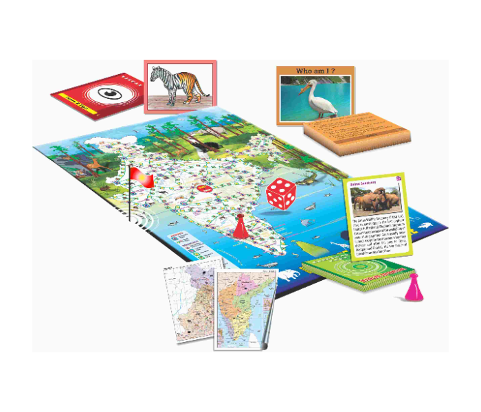 JMsouq Creative Educational CE01006 Wildlife Adventure Board Game for Kids - Zoom Image 2