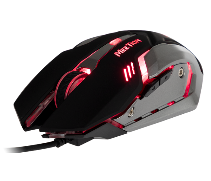 Meetion M915 USB Corded Entry Level Backlit Gamer Mouse - Black - Zoom Image 2