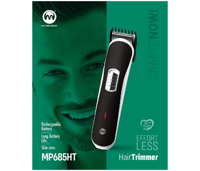 Microdigit MP685HT Effort Less Rechargeable Hair Trimmer - Black - Zoom Image 3