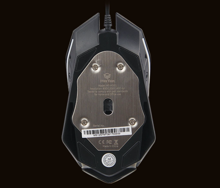 Meetion M371 USB Wired Backlit Mouse - Black - Zoom Image 5