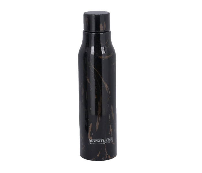 Royalford RF10019 1 Litre Elements Stainless Steel Water Bottle - Black - Zoom Image