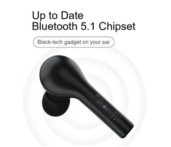 QCY T5 Bluetooth V5.1 Wireless Earbuds - Black - Zoom Image 5