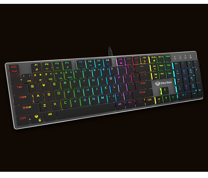 Meetion MK80 Ultra-thin Mechanical Keyboard - Black - Zoom Image 3