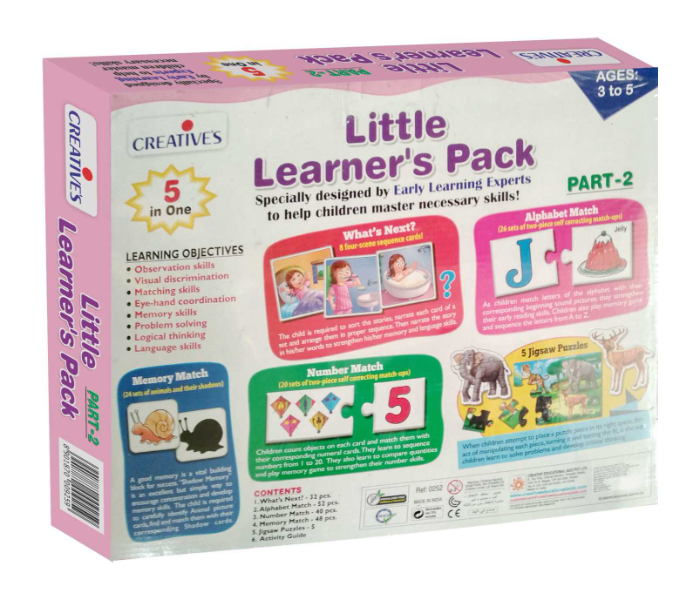 JMsouq Creative Educational CE00252 Little Learners Pack 2 Educational Game for Kids - Zoom Image 3