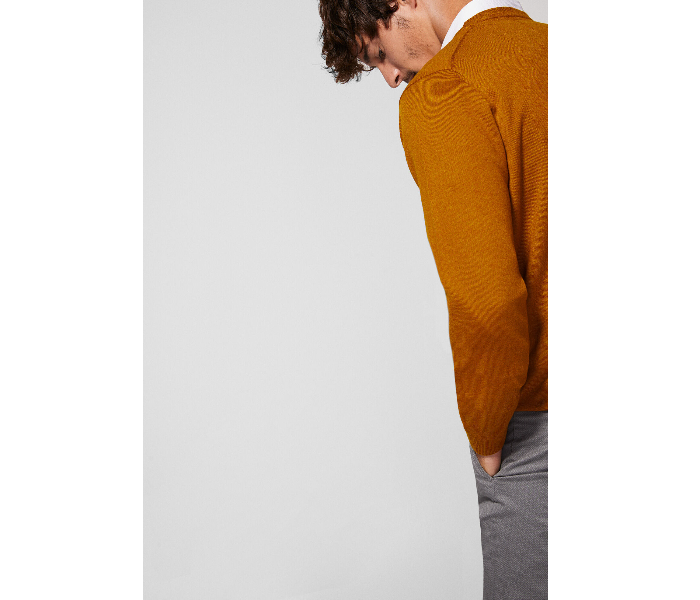 Springfield 140439367 Large Knitted Jumper for Men - Orange - Zoom Image 3