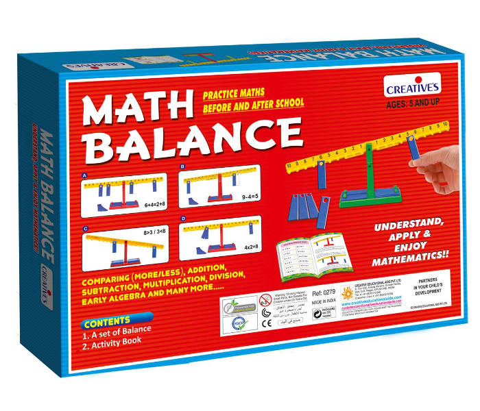 JMsouq Creative Educational CE00279 Math Balance Educational Game for Kids - Zoom Image 2