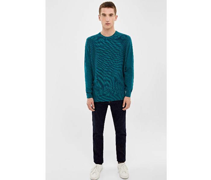 Springfield 140677989 XXL Knitted Jumper for Men - Turquoise - Zoom Image 1