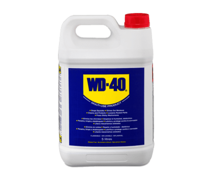 WD-40 5 Ltr Multi-use Product 5l Container  Multi-Use Product Smart Straw Spray, for Auto Maintenance, Home Improvement, Loosens Stuck and Rust Parts, Removes Sticky Residue, Descaling, Protectant and - Zoom Image