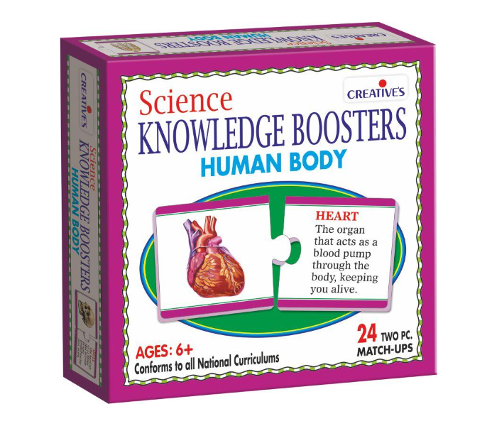 Creative Educational CE00196 Science Knowledge Boosters  Human Body Puzzle Game for kids - Zoom Image 1