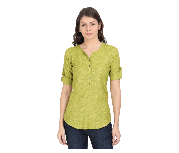 Kaia SK01ST0003PGR007 Small Casual Top for Women - Green - Zoom Image 1