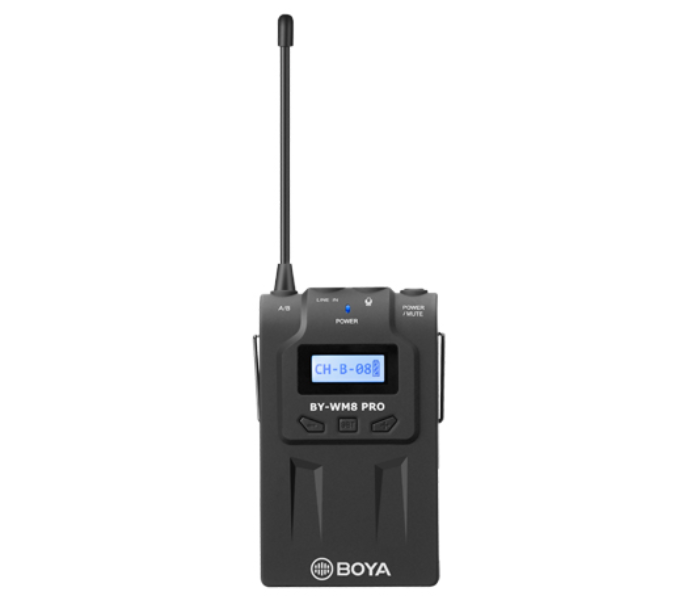 Boya BY-WM8 Pro-K2 UHF Dual Channel Wireless Lavalier Microphone System - Black - Zoom Image 2