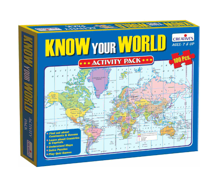 JMsouq Creative Educational CE00721 Know Your World-An Activity Pack for Kids - Zoom Image 1