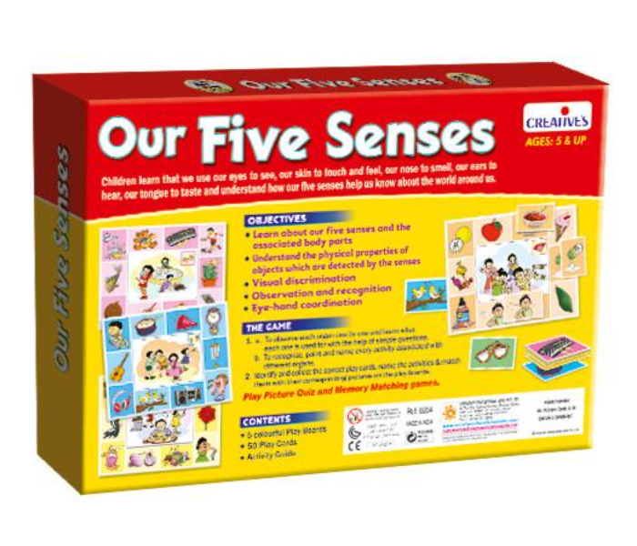 JMsouq Creative Educational CE00264 Our Five Senses Educational Game for Kids - Zoom Image 2