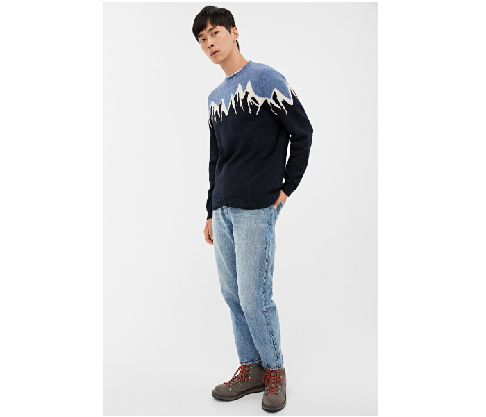 Springfield 140687611 XXL Knitted Jumper for Men - Dark Blue - Zoom Image 1