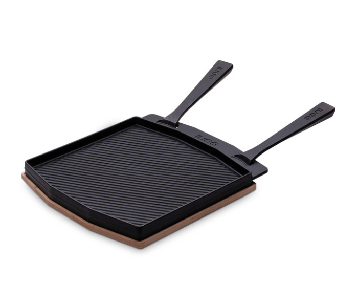 Ooni UU-P0A000 Cast Iron Dual Sided Grizzler Plate Grill Pan- Black - Zoom Image 2