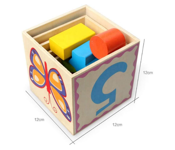 Generic 2107787 Wooden Boxes Stacking Toy with Shapes Puzzle for Toddlers - Zoom Image 3