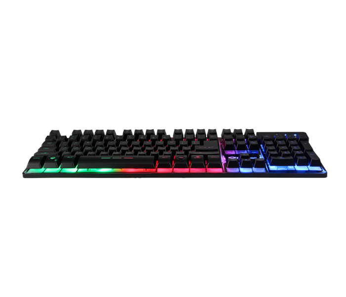 Meetion K9300 Colorful Rainbow Backlit Gaming Keyboard - Black - Zoom Image 4