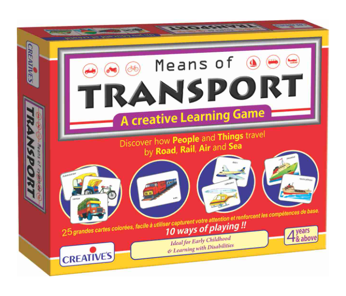 JMsouq Creative Educational CE00624 Means of Transport Educational Game for Kids - Zoom Image 1